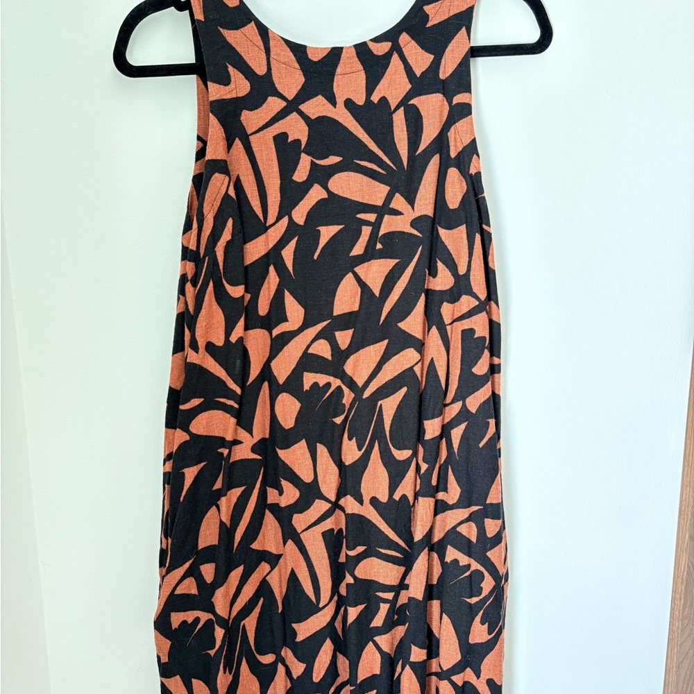 a new day Black and Brown Patterned Dress
